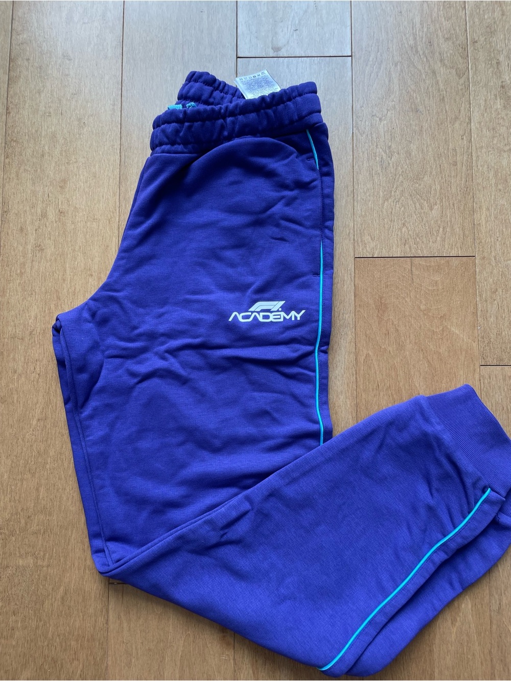 Girls’s Purple F1 Academy Puma Athletic Joggers with Teal Trim